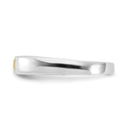 Sterling Silver Yellow CZ Ring