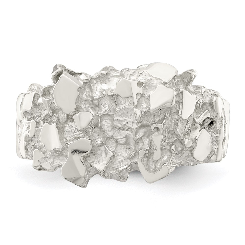 Sterling Silver Men's Nugget Ring