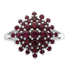 Sterling Silver Rhodium-plated Ruby Ring