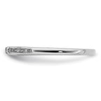 Sterling Silver Rhodium Plated Diamond Ring