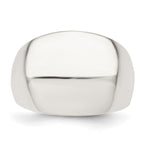 Sterling Silver Polished Cigar-band Ring