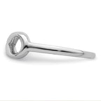 Sterling Silver Rhodium-plated Infinity Ring