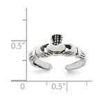Sterling Silver Claddagh Toe Ring