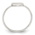 Sterling Silver Polished Heart Ring