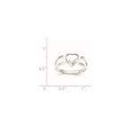 Sterling Silver Polished Heart Ring