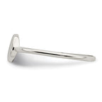 Sterling Silver Polished Circle Ring