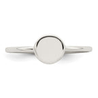 Sterling Silver Polished Circle Ring