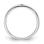 Sterling Silver Black & White CZ Ring