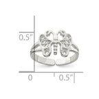 Sterling Silver Butterfly Toe Ring