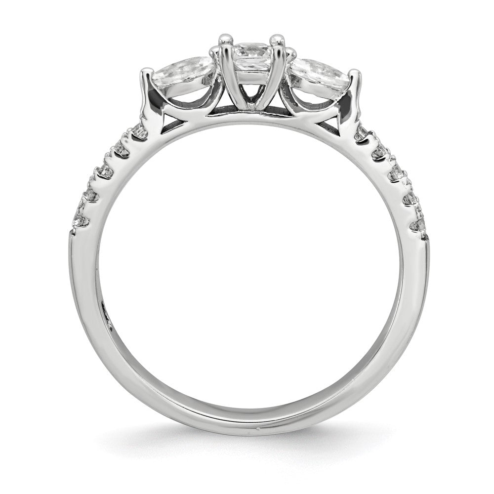 Pure Fire Sterling Silver CZ Ring