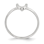 Sterling Silver Polished Wishbone Ring