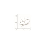 Sterling Silver Polished Wishbone Ring