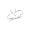 Sterling Silver Polished Wishbone Ring