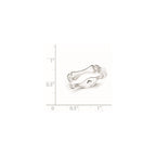 Sterling Silver Polished Bone Ring