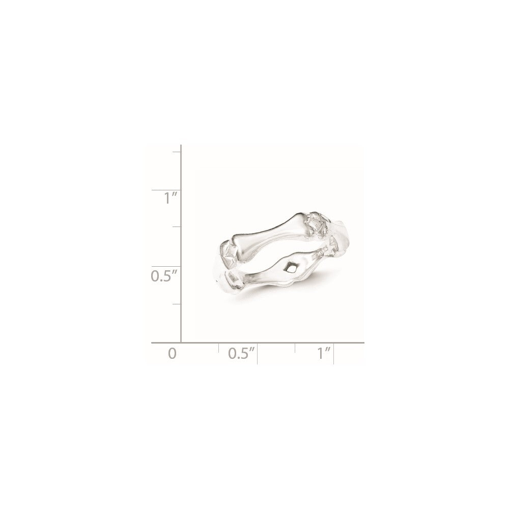 Sterling Silver Polished Bone Ring