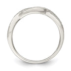 Sterling Silver Rhodium-plated CZ Ring