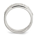 Sterling Silver CZ Baguettes/Rounds Ring