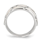 Sterling Silver Polished Mother of Pearl Ring