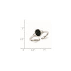 Sterling Silver Black Agate Ring
