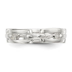 Sterling Silver Polished Fancy Link Ring