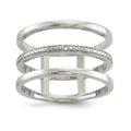 Sterling Silver Diamond Accent Ring
