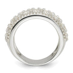Sterling Silver Polished CZ Ring
