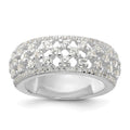 Sterling Silver Polished CZ Ring