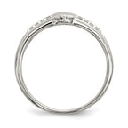 Sterling Silver CZ Heart Ring
