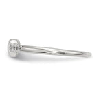 Sterling Silver CZ Heart Ring