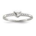 Sterling Silver CZ Heart Ring