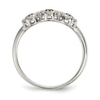 Sterling Silver Champagne CZ Ring