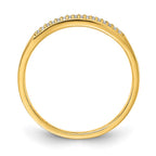 Prizma Sterling Silver Gold-tone 14K Flash Gold-plated Colorful Baguette and White CZ Ring