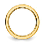 Prizma Sterling Silver Gold-tone 14K Flash Gold-plated Channel-Set Colorful CZ Eternity Band Ring