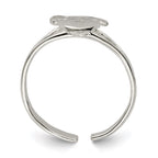 Sterling Silver Heart Lock & Key Toe Ring