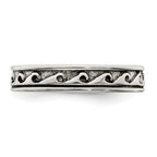 Sterling Silver Antiqued Adjustable Toe Ring