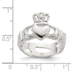 Sterling Silver Solid Claddagh Ring