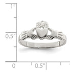Sterling Silver Solid Claddagh Ring