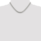 Sterling Silver 6mm Domed w/ Side D/C Curb Chain
