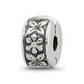 Sterling Silver Reflections Hinged Floral Clip Bead