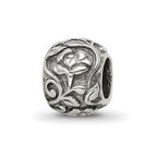 Sterling Silver Reflections Floral Bead