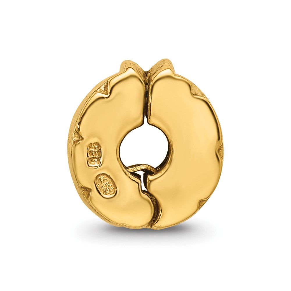 Sterling Silver Gold-plated Reflections Hinged Clip Bead