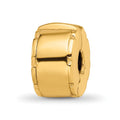 Sterling Silver Gold-plated Reflections Hinged Clip Bead