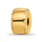 Sterling Silver Gold-plated Reflections Hinged Clip Bead