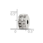 Sterling Silver Reflections Hinged Dotted Clip Bead