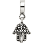 Sterling Silver Reflections Hamsa/Chamseh Dangle Bead