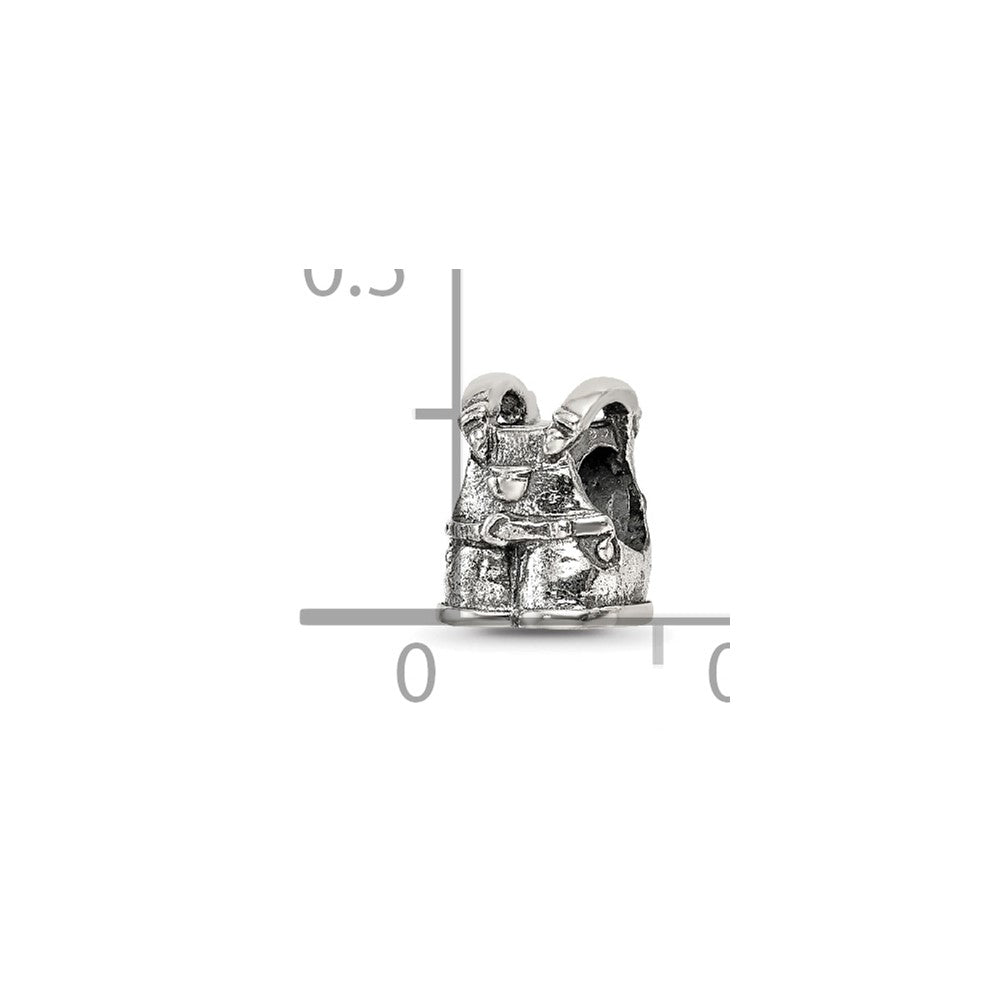 Sterling Silver Reflections Kids Overalls Bead