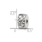 Sterling Silver Reflections Hinged Hearts Clip Bead