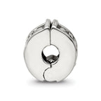 Sterling Silver Reflections Hinged Floral Clip Bead