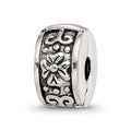 Sterling Silver Reflections Hinged Floral Clip Bead