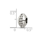 Sterling Silver Reflections Football Bead